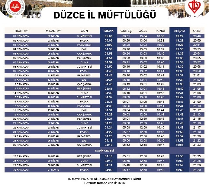 ezan saati konya