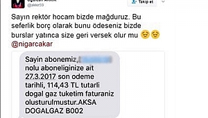 REKTÖR ÇAKAR ÖĞRENCİSİNİN FATURASINI ÖDEDİ