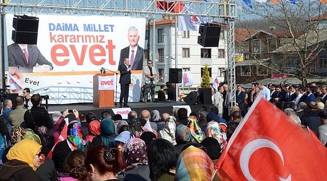 BAKAN ÖZLÜ GÜMÜŞOVA'DA HALKA SESLENDİ