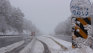 BOLU DAĞI'NDA KAR VE SİS ETKİLİ