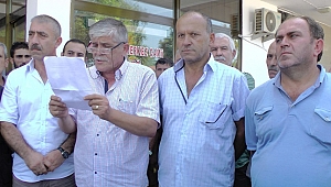 MUHTARLARDAN FINDIK PROTESTOSU