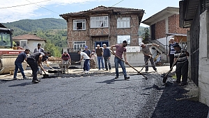YIĞILCA'DA ASFALT ÇALIŞMALARI SÜRÜYOR