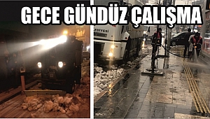 BELEDİYENİN KARLA MÜCADELESİ