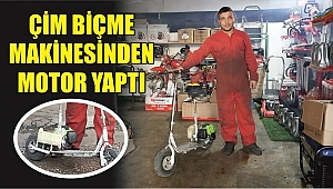 YÜRÜMEKTEN YORULDU, MOTOR YAPTI