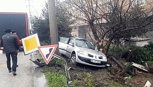 EVİN BAHÇESİNE UÇTU