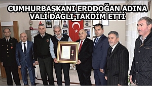 ŞEHİDİMİZİN AİLESİNE ÖVÜNÇ MADALYASI