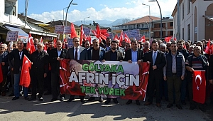 GÖLYAKA'DA MEHMETÇİK'E DESTEK YÜRÜYÜŞÜ