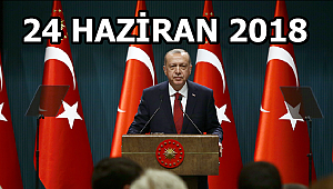 CUMHURBAŞKANI ERDOĞAN ERKEN SEÇİM TARİHİNİ AÇIKLADI