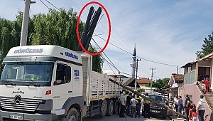 AĞA MAHALLESİ'NDE KORKUTAN KAZA!