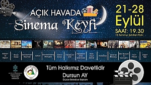 AÇIK HAVA SİNEMA GÜNLERİ BAŞLIYOR