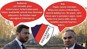DÜZCESPOR'DA İŞLER KÖTÜ