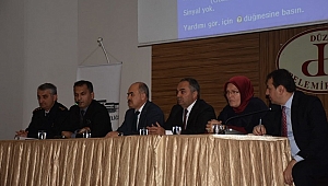 PROTOKOL MUHTARLARLA BULUŞTU