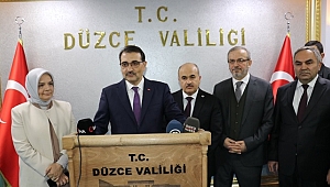 ENERJİ BAKANI FATİH DÖNMEZ DÜZCE'DE