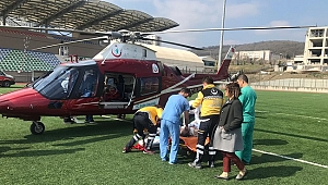 HASTA, HAVA AMBULANSI İLE İSTANBUL’A NAKLEDİLDİ