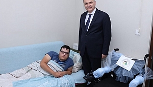 ÖZLÜ'DEN ENGELLİ GENCE DESTEK