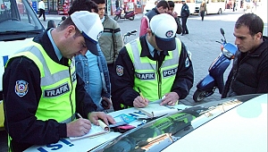 BAYRAMDA SÜRÜCÜLERE CEZA YAĞDI