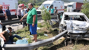BOLU'DA YÜREK YAKAN KAZA