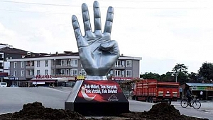 RABİA HEYKELİ KALDIRILDI