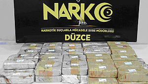 DÜZCE'DE 26 KİLO EROİN YAKALANDI