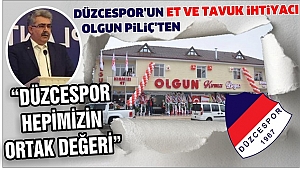 OLGUN PİLİÇTEN DÜZCESPOR'A DESTEK