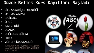 BELEDİYENİN ÜCRETSİZ KURSLARI BAŞLIYOR