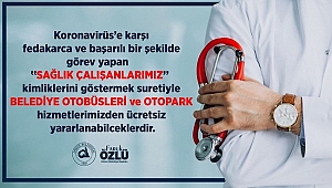 ÖZLÜ'DEN SAĞLIK ÇALIŞANLARINA JEST