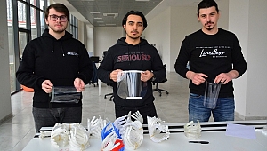 ALIN SİPERLİ KORONA MASKESİ ÜRETİYORLAR