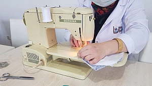 BELEDİYE MASKE ÜRETİMİNE BAŞLADI
