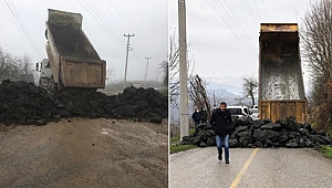 SAKARYA DÜZCE YOLLARI KAYALARLA KAPATILDI