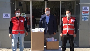 GÖLYAKA BELEDİYESİ'NDEN KIZILAY’A MASKE DESTEĞİ