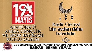 ORHAN YILMAZ'DAN KUTLAMA