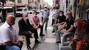 BAŞKAN ESNAFI DİNLEDİ