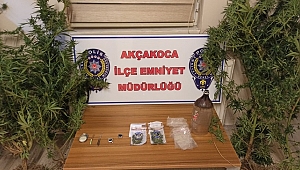 AKÇAKOCA’DA UYUŞTURUCU OPERASYONU