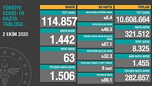 8 BİN 325 KİŞİ KORONADAN VEFAT ETTİ