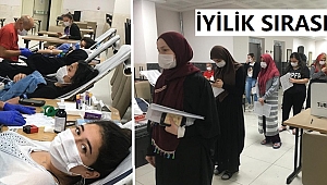ÖĞRENCİLER KAN BAĞIŞLADI