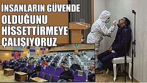 BELEDİYE ÇALIŞANLARINA KORONA TESTİ YAPILIYOR
