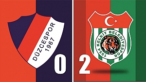 DÜZCESPOR, DEPLASMANDAN ELİ BOŞ DÖNÜYOR