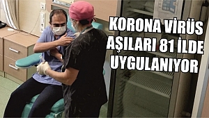 DÜZCE'DE KORONA AŞILARI UYGULANMAYA BAŞLADI