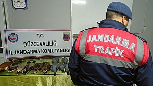 KAÇAK AVCI YOL KONTROLÜNDE YAKALANDI