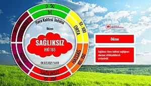 DÜZCE'DE HERKES SAĞLIK SORUNLARI YAŞAMAYA BAŞLAYABİLİR