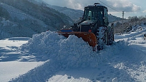 DÜZCE'DE KAPANAN KÖY YOLLARI AÇILDI