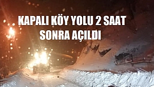 YOLDA MAHSUR KALAN KADINI EKİPLER KURTARDI