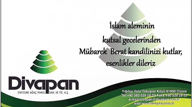DİVAPAN BERAT KANDİLİNİZİ KUTLUYOR