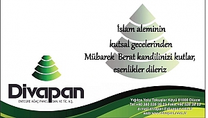 DİVAPAN BERAT KANDİLİNİZİ KUTLUYOR