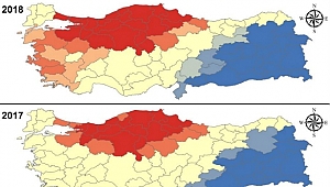DÜZCE'NİN KIRMIZI OLDUĞU BU HARİTA KORONA DEĞİL, AMA BENZERİ!