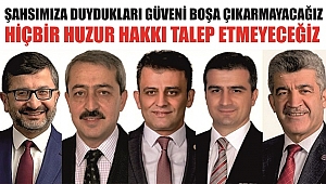 ESKİ BAŞKANLARDAN FARUK ÖZLÜ'YE TEŞEKKÜR