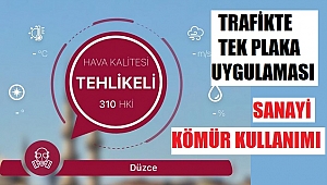İŞTE DÜZCE'DEKİ HAVA KİRLİLİĞİNİN NEDENLERİ