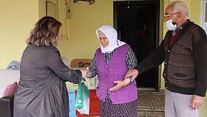 YAŞLILAR ZİYARET EDİLDİ, HEDİYELER VERİLDİ