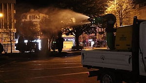 ARTAN VAKALAR SONRASI CADDE VE SOKAKLAR DEZENFEKTE EDİLDİ