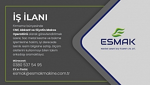 ESMAK MAKİNE İŞ İLANI